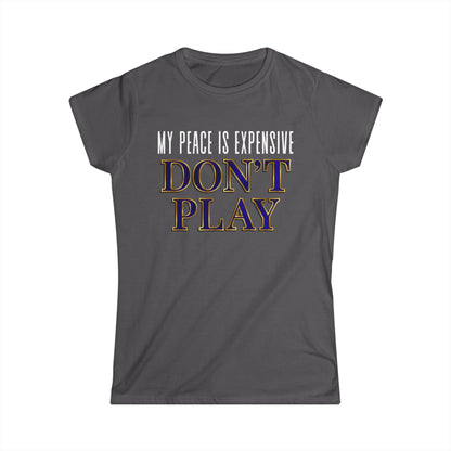 Women's Motivational T-Shirt, Fun Tee for Self-Care, Gift for Meditation Lovers, Casual Wear, Peaceful Vibes, Inspirational Apparel