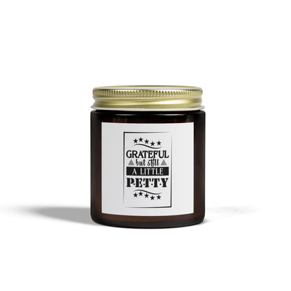 "GRATEFUL..." Scented Candles, Coconut Apricot Wax (4oz, 9oz)