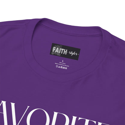 Favorite Brother Unisex Heavy Cotton Tee - Perfect Gift for Siblings, Casual Wear, Birthday, Family Reunion, Everyday Comfort
