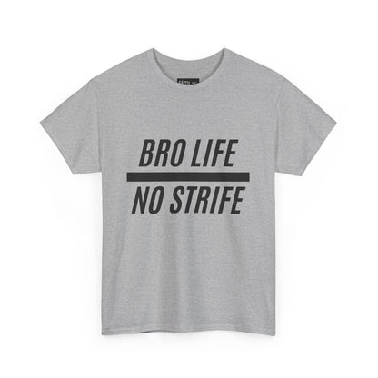 Bro Life Unisex Heavy Cotton Tee, Casual Graphic T-Shirt, Funny Gift for Friends, Everyday Wear, Brotherhood Apparel, Birthday Gift