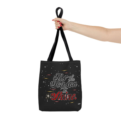 Holiday Tote Bag — 'Tis the Season to Shine Christmas Shopper Tote
