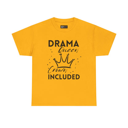 Drama Queen Cotton Tee - Empowering T-Shirt, Gift for Her, Casual Wear, Birthday Celebration, Statement Top