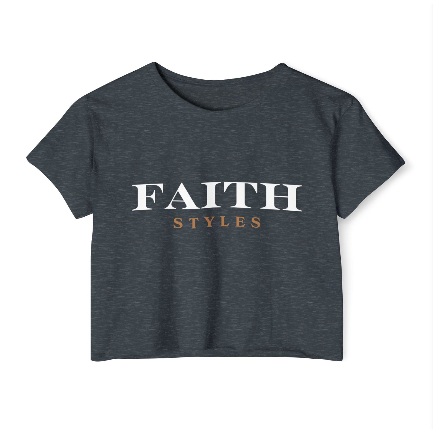Women's Festival Crop Top - Faith Styles, Casual Summer Top, Music Festival Apparel, Boho Chic Tee, Everyday Wear