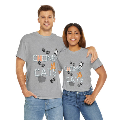 Chonk Cats Unisex Tee - Funny Pet Lovers Shirt, Cat Lover Gift, Humor Tee, Cute Animal Apparel, Gifts for Cat Owners