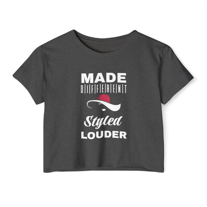 Made Different Women's Festival Crop Top - Boho Chic, Summer Vibes, Music Festival Shirt, Casual Wear, Gift for Her