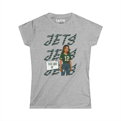 Jets Women's Softstyle Tee - Perfect for Game Day, Sports Fan Gear, Football Celebration, Casual Wear, Gifts for Her