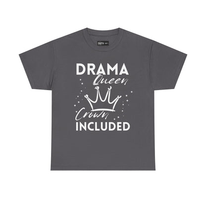 Drama Queen Cotton Tee - Empowering T-Shirt, Gift for Her, Casual Wear, Birthday Celebration, Statement Top