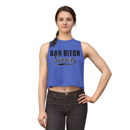 FaithStyles Bad Bitch Society Crop Top — Feminine Bold Graphic Women's Crop
