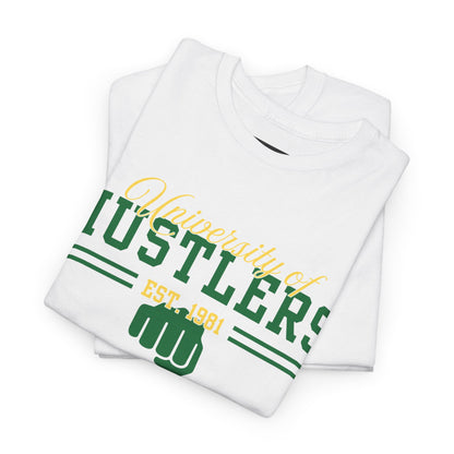 Hustlers Unisex Heavy Cotton Tee - Casual Style, Streetwear, Graphic Tee, Gift for Entrepreneurs, Cool Summer Shirt