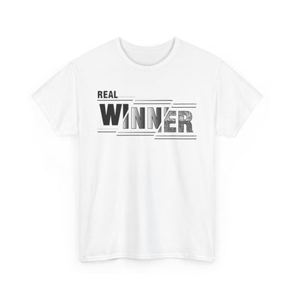 Male Heavy Cotton Tee - "Real Winner" Motivational Shirt, Inspirational Gift, Casual Wear, Sports Tee, Perfect for Competitions, [...]