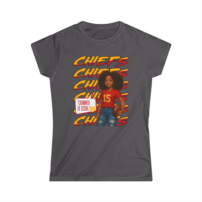 Chiefs Game Day Women's Tee, Football Fan Shirt, Cute Sports Apparel, Casual Women's Top, Gift for Chiefs Fans, Unique Team Spirit