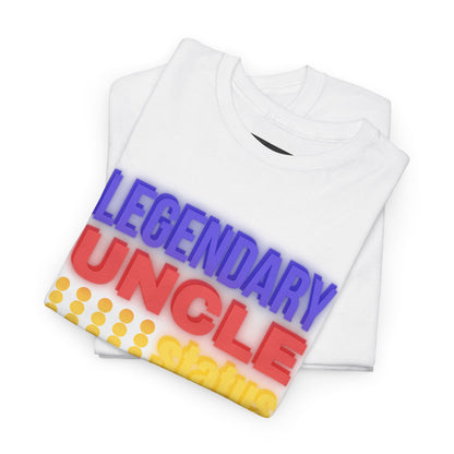 Legendary Uncle Heavy Cotton Tee, Gift for Uncle, Family Reunion Shirt, Fun Uncle T-Shirt, Birthday Gift for Him, Casual Wear