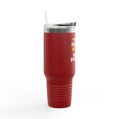 Inspirational Insulated Travel Mug, Motivational Coffee Tumbler, Evolved Journey Mug, Perfect for Gifts, Travel, and Daily Use