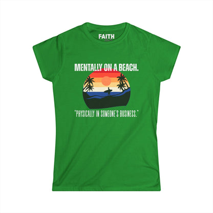 Beach Vibes Women's Tee - Relaxed Style, Gift for Vacation Lovers, Summer Outfits, Casual Wear, Travel Shirts