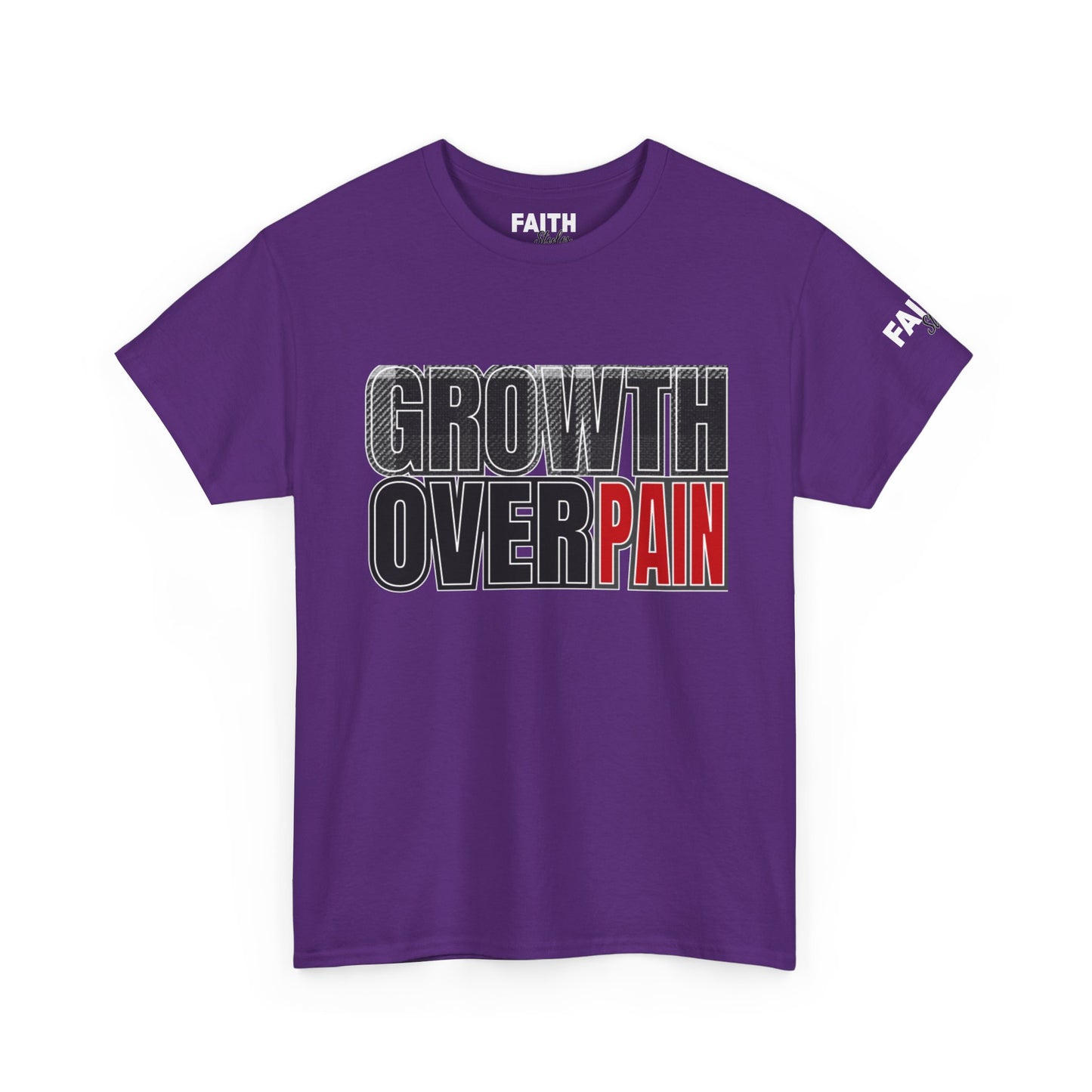 FaithStyles Growth Over Pain T‑Shirt — Motivational Graphic Tee