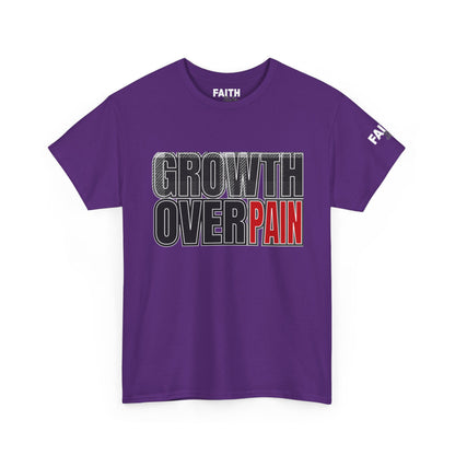 FaithStyles Growth Over Pain T‑Shirt — Motivational Graphic Tee