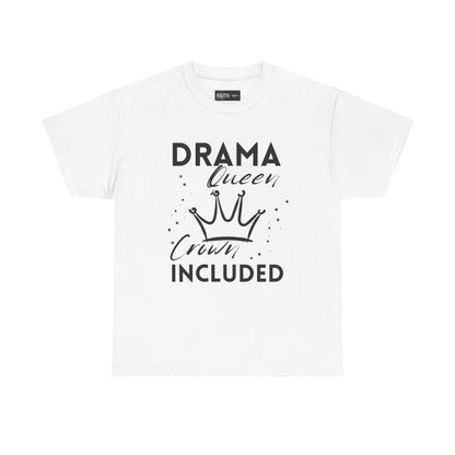 Drama Queen Cotton Tee - Empowering T-Shirt, Gift for Her, Casual Wear, Birthday Celebration, Statement Top