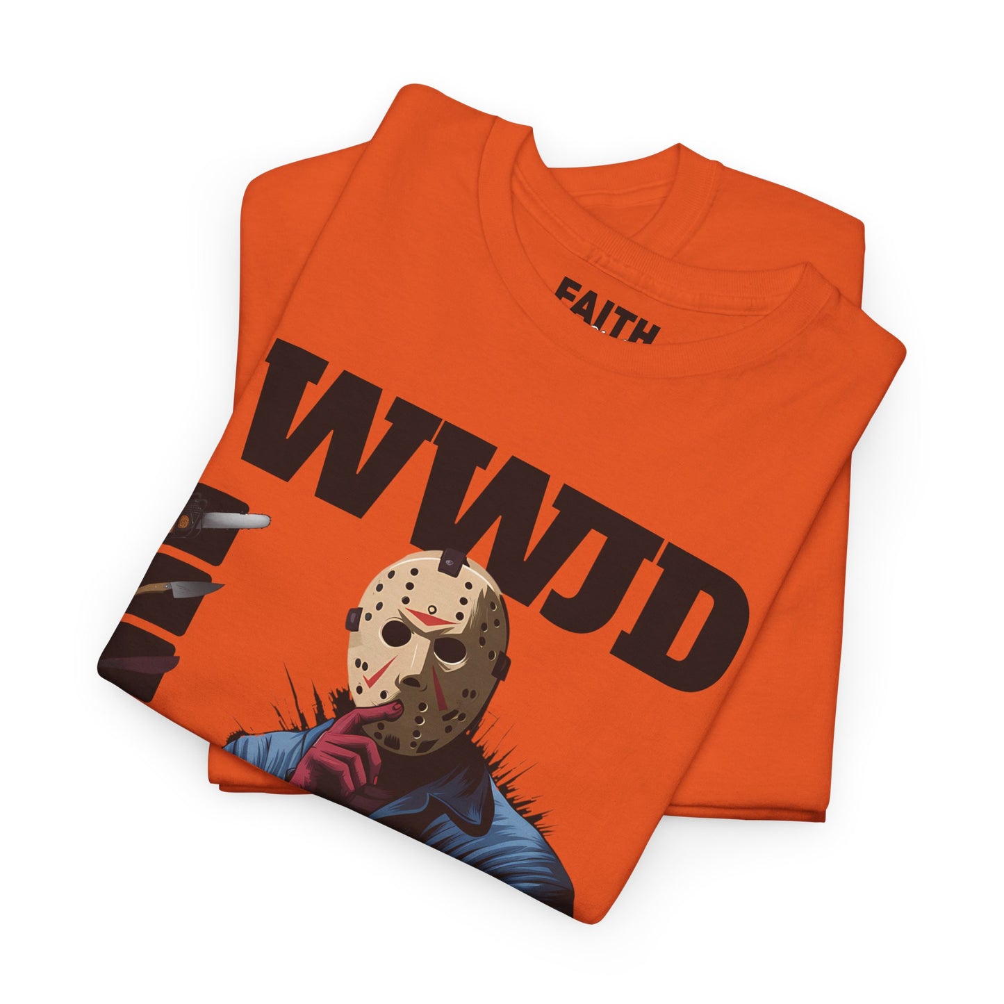 WWJD Unisex Heavy Cotton Tee, Graphic T-Shirt, Casual Wear, Gift for Him, Trendy Apparel, Statement Tee