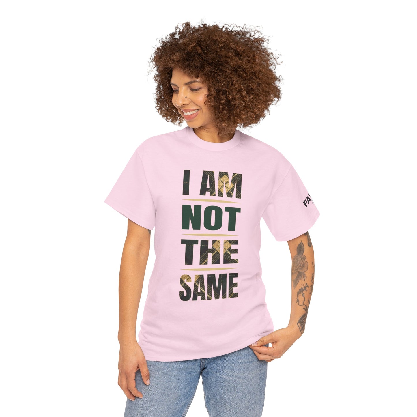FaithStyles I Am Not The Same Tee — Inspirational Statement T-Shirt