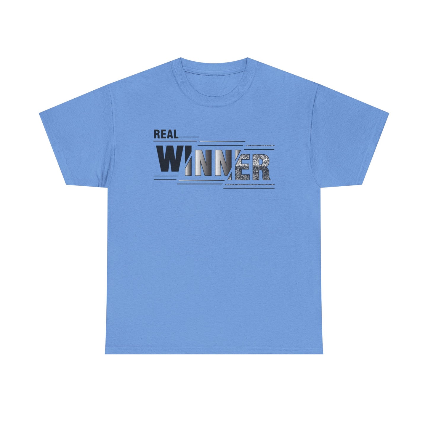 Male Heavy Cotton Tee - "Real Winner" Motivational Shirt, Inspirational Gift, Casual Wear, Sports Tee, Perfect for Competitions, [...]