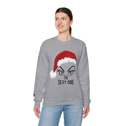 Sexy One Christmas Sweatshirt – Santa Hat Graphic Holiday Crewneck
