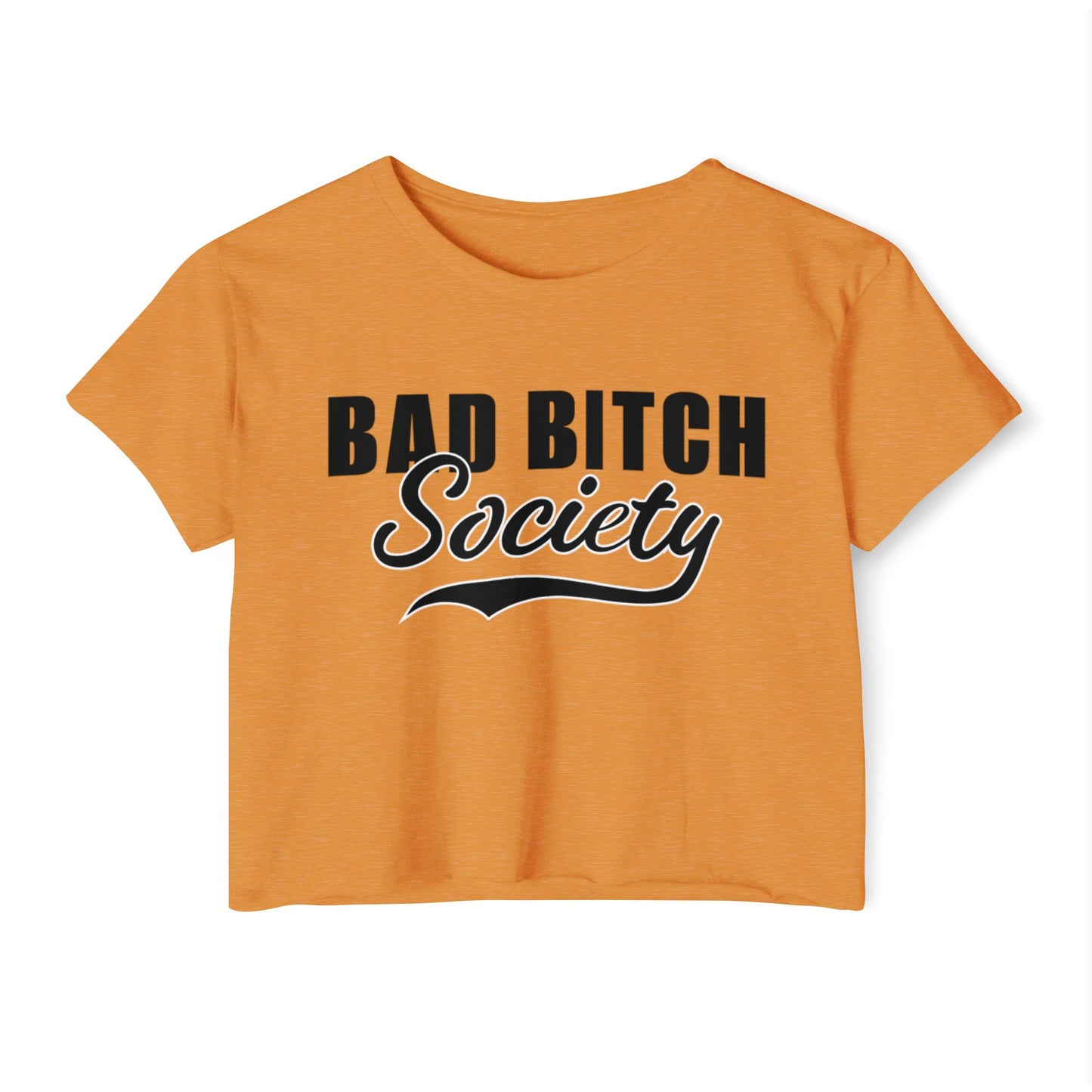 FaithStyles Bad Bitch Society Crop Top — Women's Festival Graphic Tee