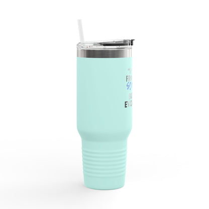 Inspirational Insulated Travel Mug, Motivational Coffee Tumbler, Evolved Journey Mug, Perfect for Gifts, Travel, and Daily Use