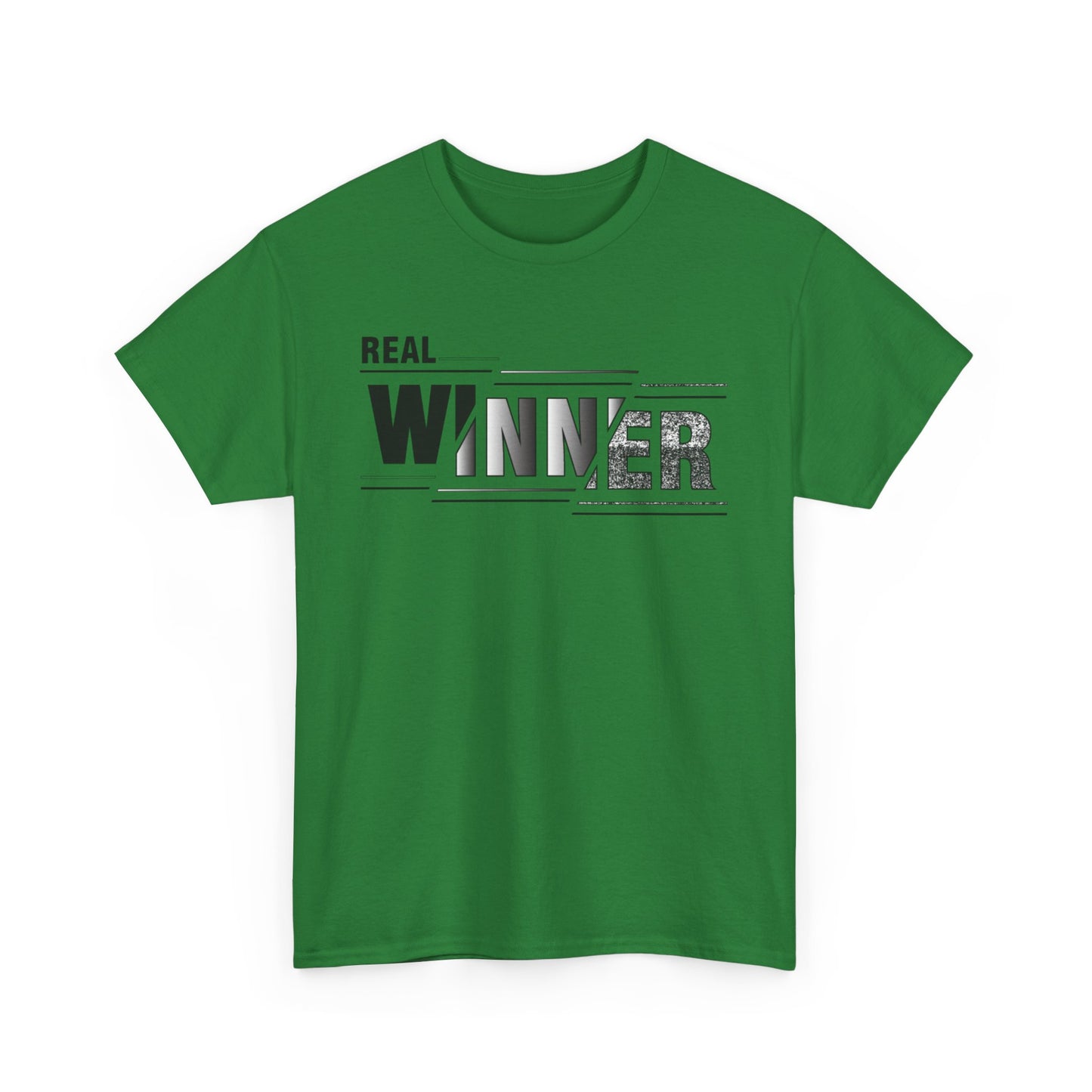 Male Heavy Cotton Tee - "Real Winner" Motivational Shirt, Inspirational Gift, Casual Wear, Sports Tee, Perfect for Competitions, [...]