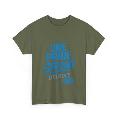 Detroit Lions Pride Tee - Male Heavy Cotton T-Shirt, Football Fan Apparel, Game Day Gear, Gift for Sports Lovers, Casual Wear
