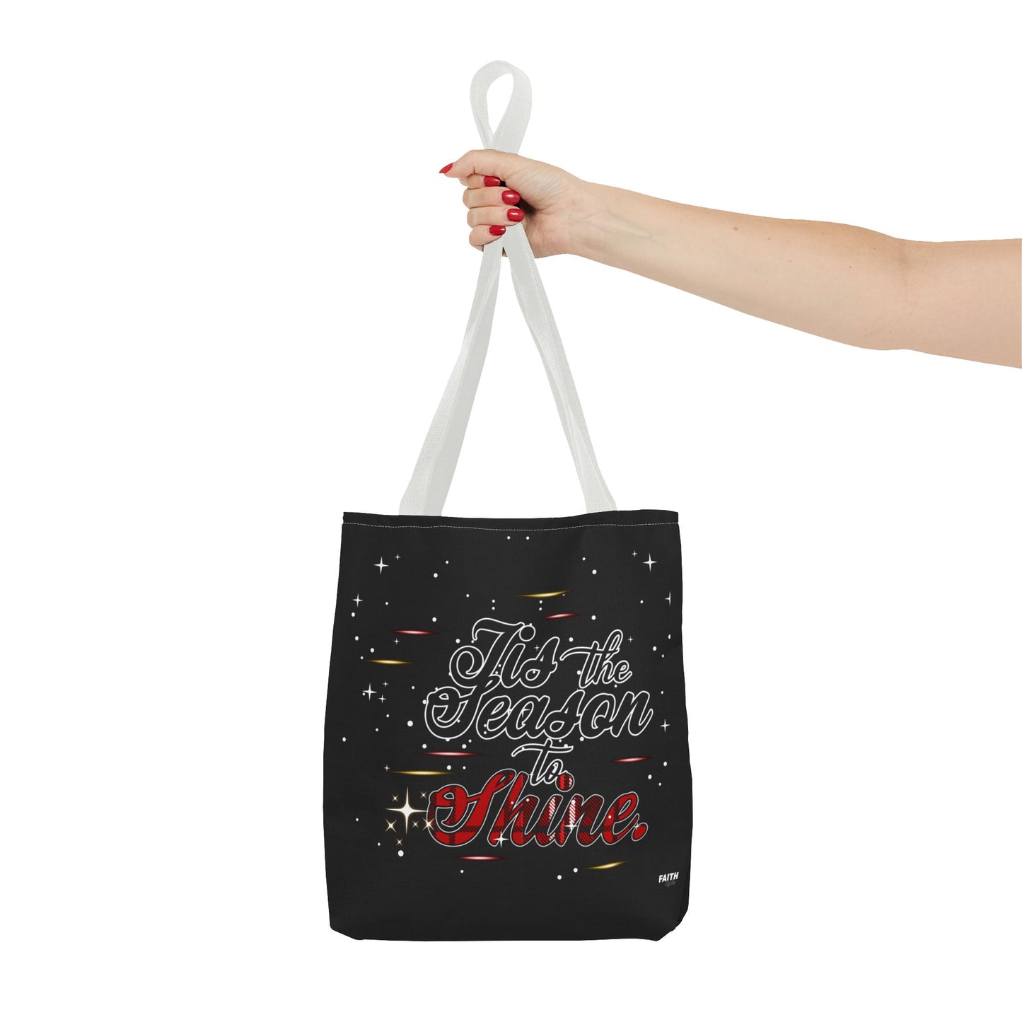 Holiday Tote Bag — 'Tis the Season to Shine Christmas Shopper Tote