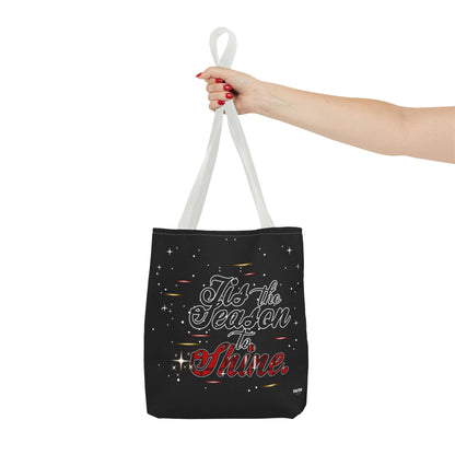 Holiday Tote Bag — 'Tis the Season to Shine Christmas Shopper Tote