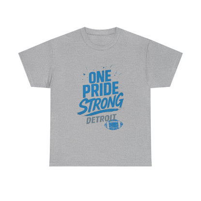 Detroit Lions Pride Tee - Male Heavy Cotton T-Shirt, Football Fan Apparel, Game Day Gear, Gift for Sports Lovers, Casual Wear