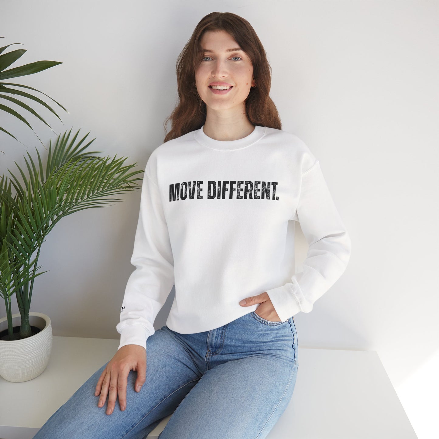 MOVE DIFFERENT. Unisex Crewneck Sweatshirt | Faith Styles®