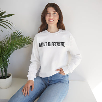 MOVE DIFFERENT. Unisex Crewneck Sweatshirt | Faith Styles®