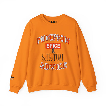 Cozy Pumpkin Spice Sweatshirt, Fall Sweatshirt, Spiritual Advice Crewneck, Autumn Fashion, Thanksgiving Gift, Unisex Sweater
