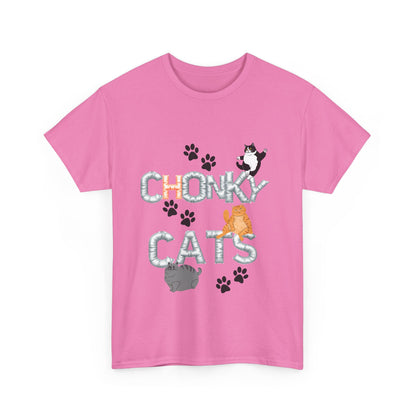 Chonk Cats Unisex Tee - Funny Pet Lovers Shirt, Cat Lover Gift, Humor Tee, Cute Animal Apparel, Gifts for Cat Owners