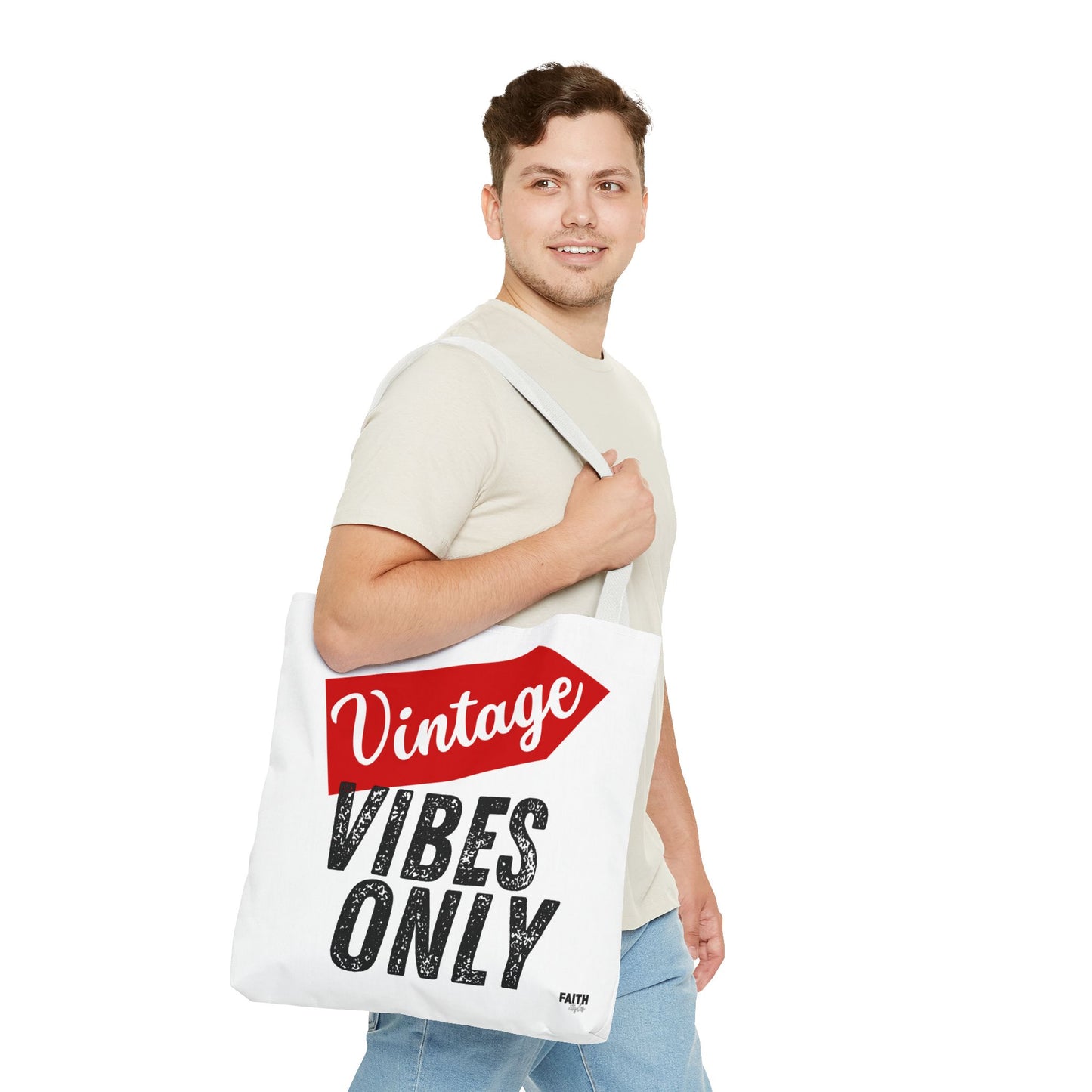 FaithStyles Vintage Vibes Only Tote Bag