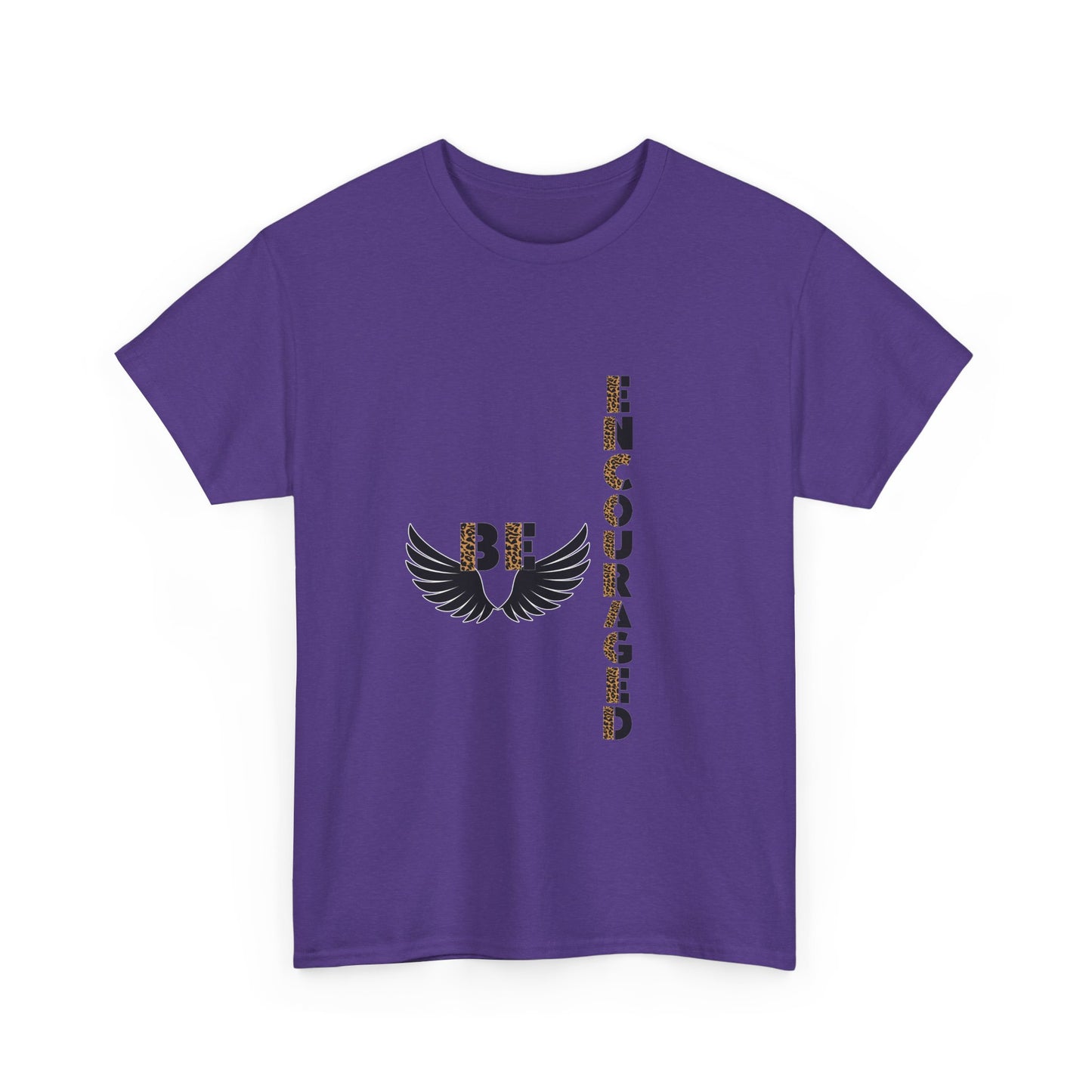 Be Encouraged Unisex Heavy Cotton T-shirt- Inspirational Gift, Motivational Shirt, Casual Wear, Everyday Reminder, Uplifting Apparel