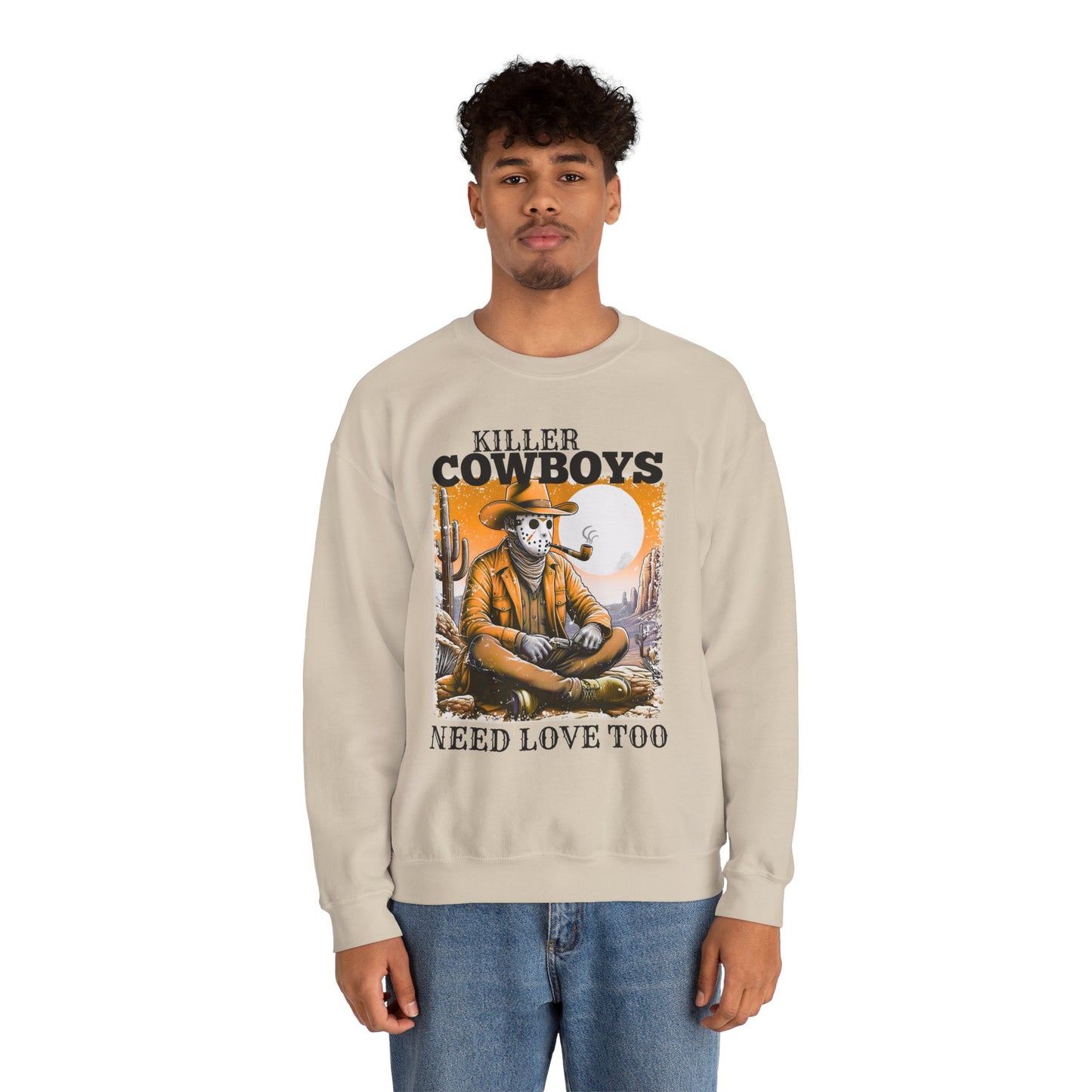Killer Cowboys Graphic Sweatshirt, Cozy Unisex Pullover, Great for Cowboy Fans