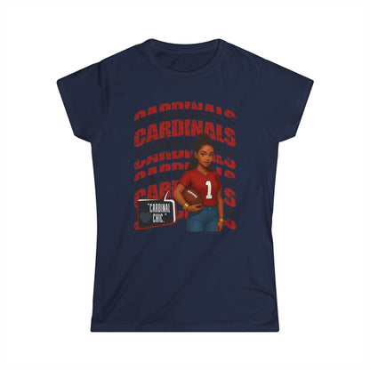 Cardinals Women's Softstyle Tee - Cheerful Sportswear, Gift for Fans, Casual Outfit for Game Days, Birthday, Football Game, Team Spirit