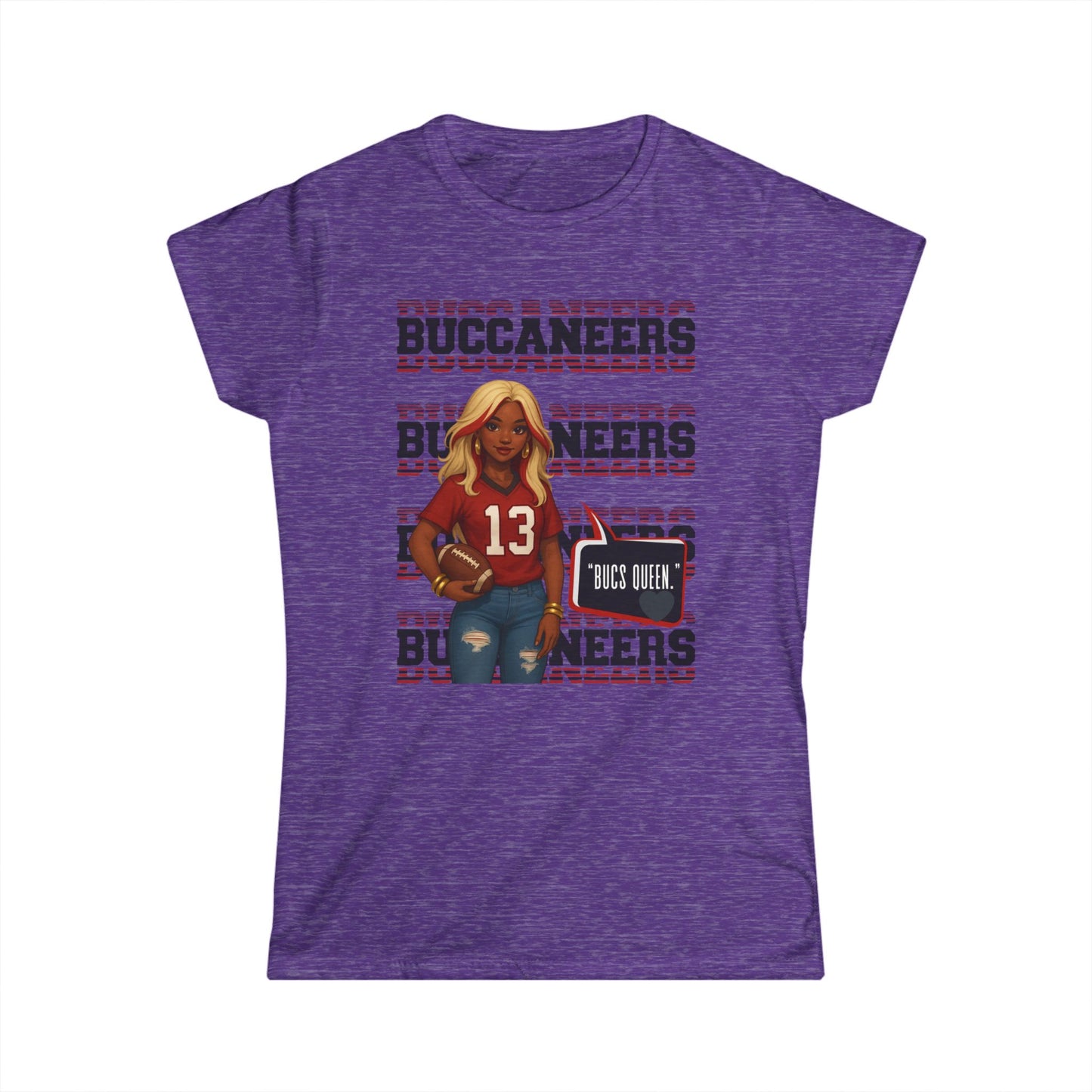 Stylish Buccaneers Women's Tee, Football Fan Shirt, Game Day Outfit, Sports Apparel, Casual Wear, Unique Gift