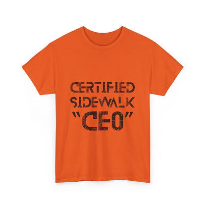 Certified Sidewalk CEO Tee - Fun Unisex T-Shirt, Birthday Gift, Casual Wear, Urban Style, Streetwear Fashion