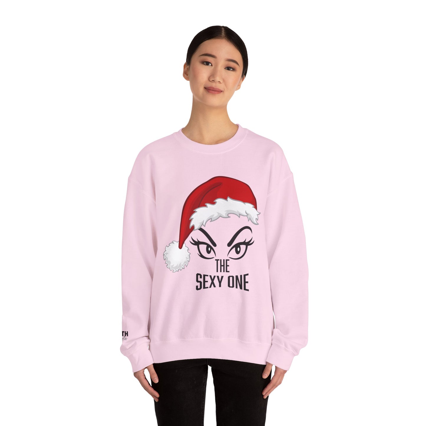 Sexy One Christmas Sweatshirt – Santa Hat Graphic Holiday Crewneck