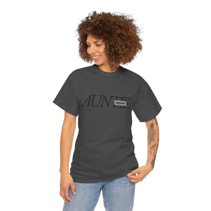 Auntie Squad Unisex Heavy Cotton Tee | Perfect Gift for Aunts | Family Reunion, Birthday, Mother's Day, Casual Wear, Everyday Comfort