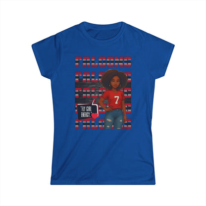 Falcons Fan Women's Softstyle Tee, Casual Sportswear, Perfect for Game Day, Gifts for Her, Unique Pride Shirt