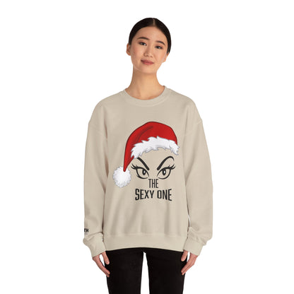 Sexy One Christmas Sweatshirt – Santa Hat Graphic Holiday Crewneck