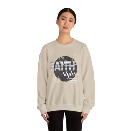 Faith Styles Unisex Heavy Blend™ Crewneck Sweatshirt - Cozy Spiritual Apparel for Everyday Wear, Gift for Friends, Comfort