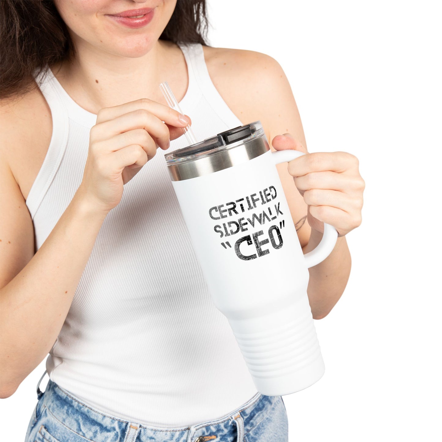 Certified Sidewalk CEO Insulated Travel Mug | Motivation for Entrepreneurs | 40oz Coffee Tumbler | Perfect Gift for Bosses, [...]