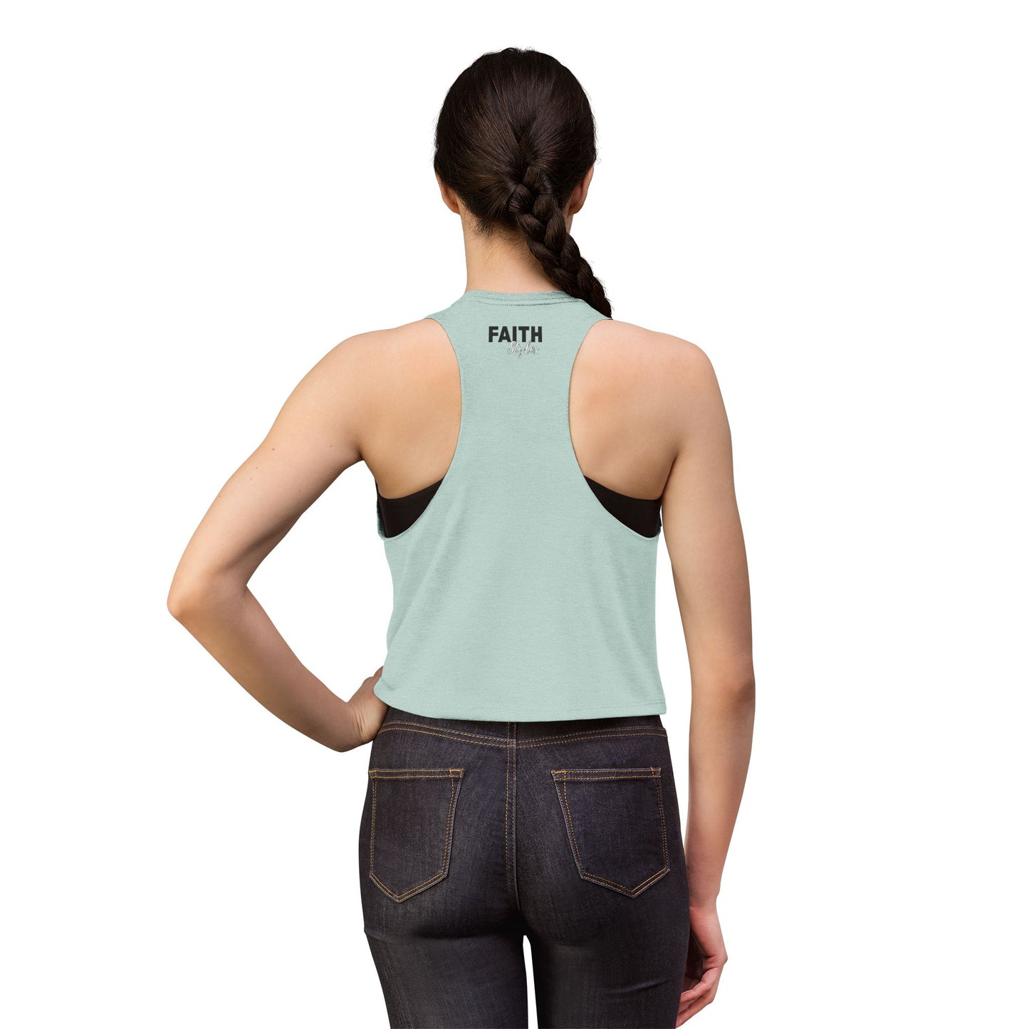 FaithStyles Bad Bitch Society Crop Top — Feminine Bold Graphic Women's Crop