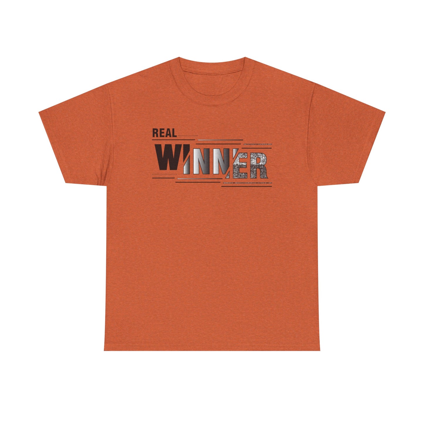Male Heavy Cotton Tee - "Real Winner" Motivational Shirt, Inspirational Gift, Casual Wear, Sports Tee, Perfect for Competitions, [...]